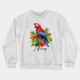 Scarlet Macaws Crewneck Sweatshirt